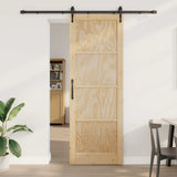 vidaXL Schuifdeur ORKDAL Naturel 61 x 198,5 cm Massief grenenhout