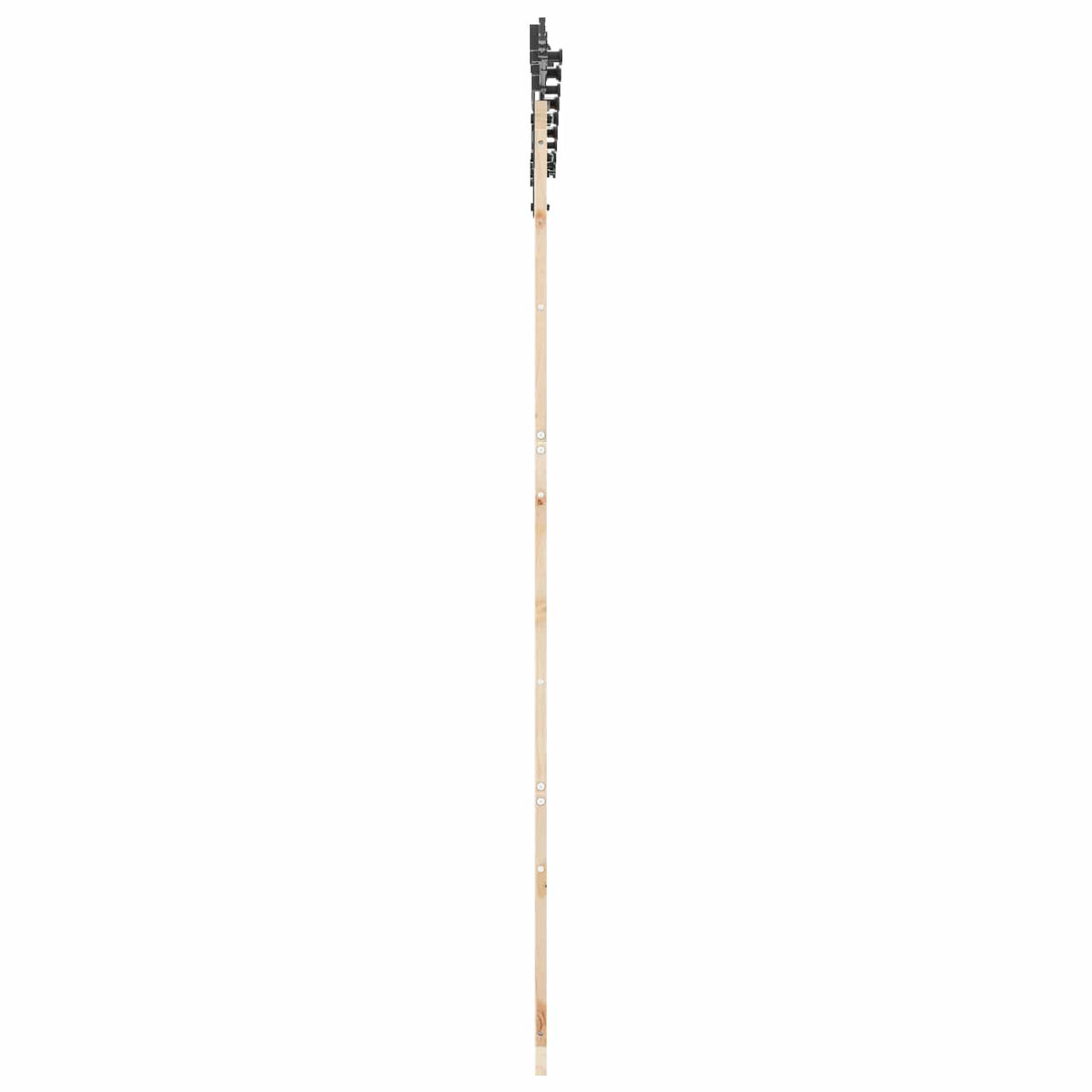 vidaXL Schuifdeur Naturel 100 x 208 cm Massief grenenhout