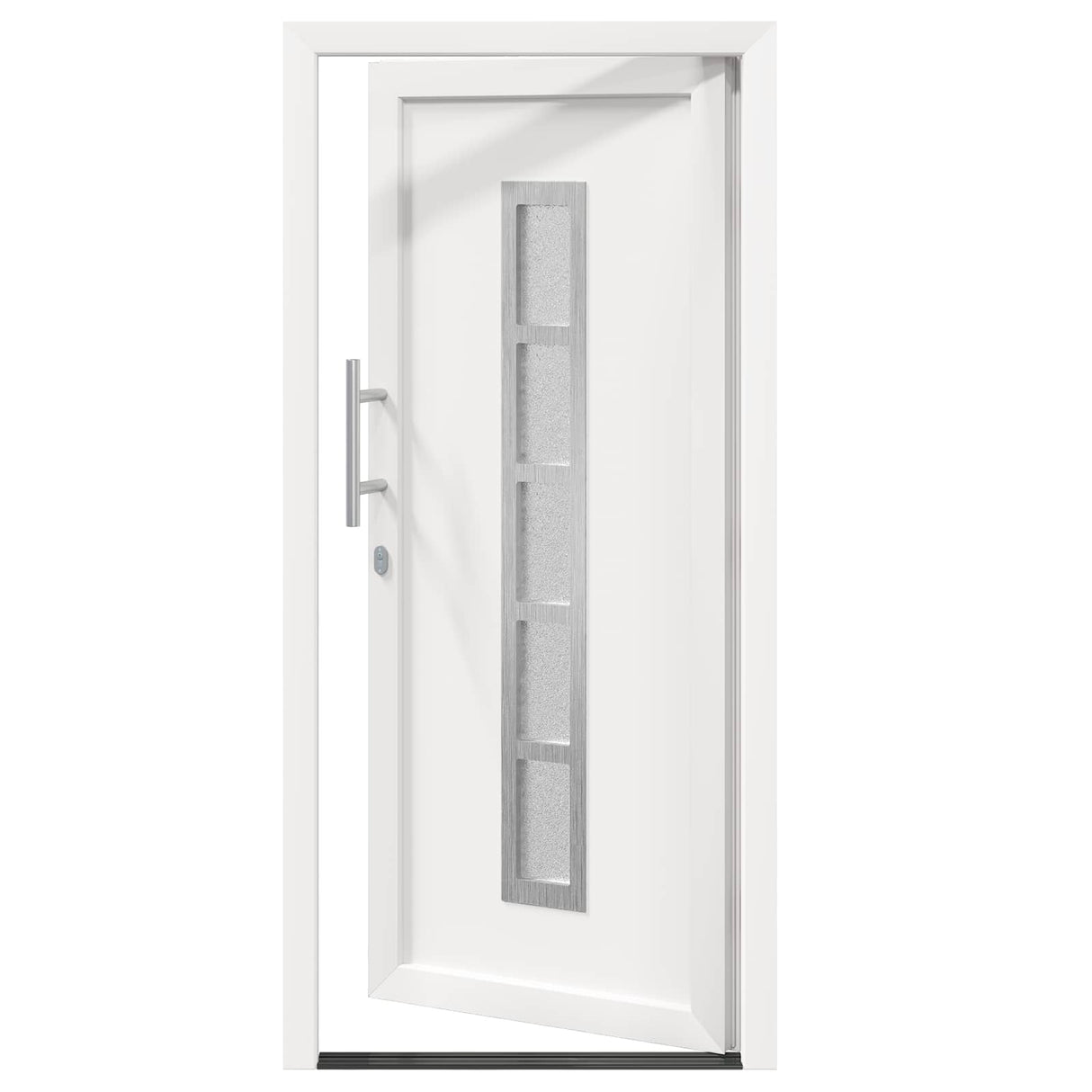 vidaXL Front Door White 88 x 200 cm PVC