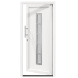 vidaXL Front Door White 88 x 200 cm PVC