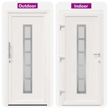 vidaXL Front Door White 88 x 200 cm PVC