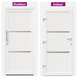 vidaXL Voordeur Wit 88 x 200 cm PVC
