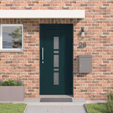 vidaXL Voordeur Antracietkleurig 88 x 200 cm PVC