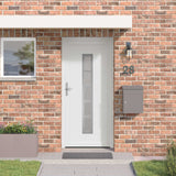 vidaXL Front Door White 88 x 200 cm PVC