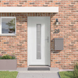 vidaXL Front Door White 88 x 200 cm PVC