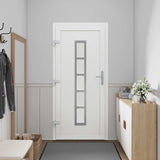 vidaXL Front Door White 88 x 200 cm PVC