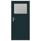 vidaXL Zij-ingang deur Antracietkleurig 98 x 198 cm PVC