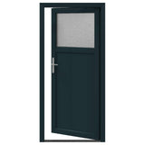 vidaXL Zij-ingang deur Antracietkleurig 98 x 198 cm PVC