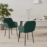 vidaXL Dining Chairs 2 pcs velvet blue