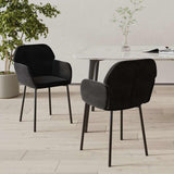 vidaXL Dining Chairs 2 pcs velvet blue