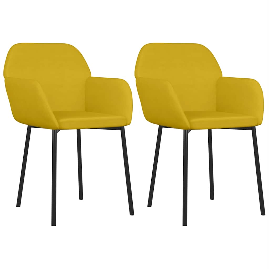 vidaXL Dining Chairs 2 pcs velvet blue
