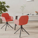 vidaXL Eetkamerstoelen draaibaar 2 st fluweel blauw