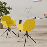 vidaXL Eetkamerstoelen draaibaar 2 st fluweel blauw