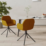 vidaXL Eetkamerstoelen draaibaar 2 st fluweel blauw