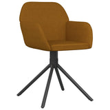 vidaXL Eetkamerstoelen draaibaar 2 st fluweel blauw