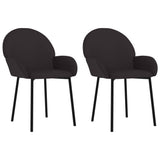 vidaXL Eetkamerstoelen 2 st kunstleer crèmekleurig
