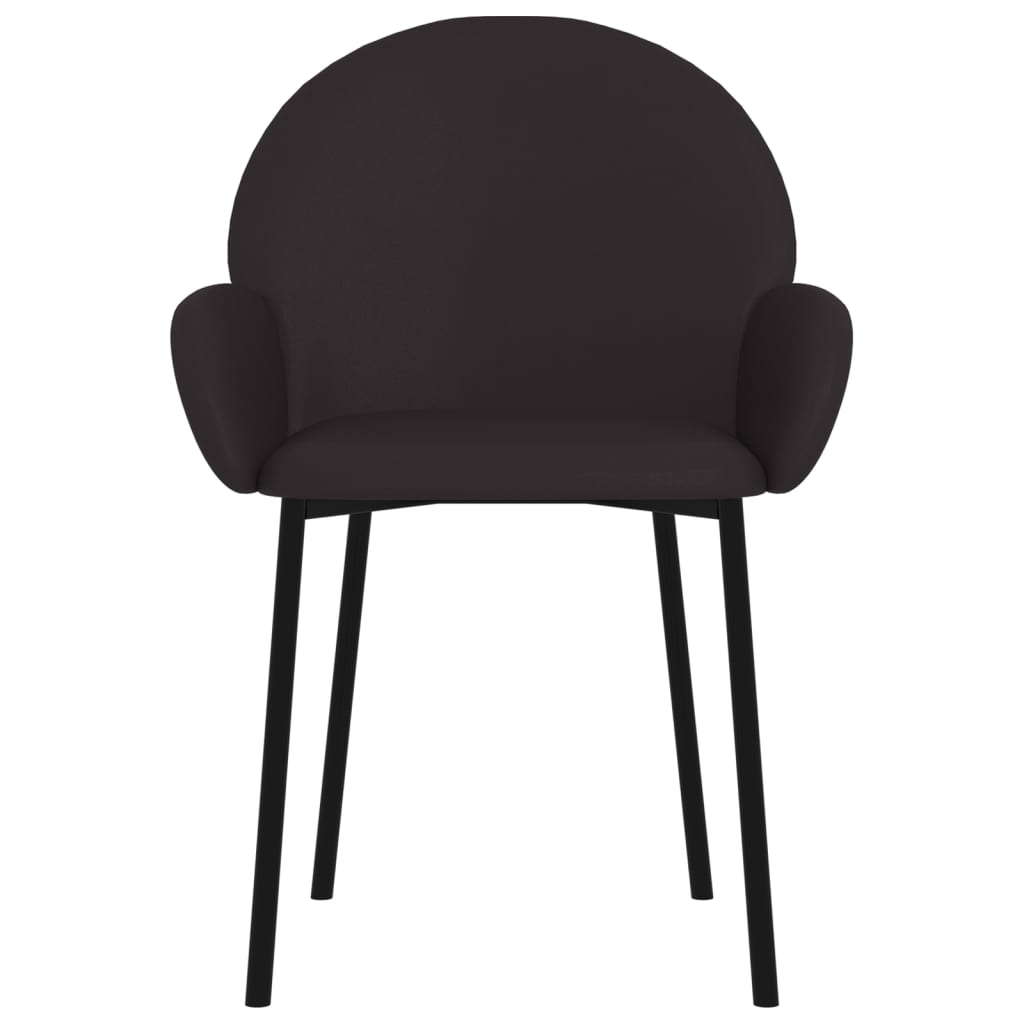 vidaXL Eetkamerstoelen 2 st kunstleer crèmekleurig