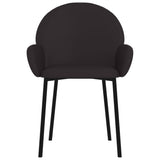 vidaXL Eetkamerstoelen 2 st kunstleer crèmekleurig