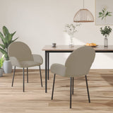 vidaXL Eetkamerstoelen 2 st fluweel blauw