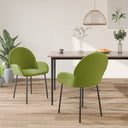 vidaXL Eetkamerstoelen 2 st fluweel blauw