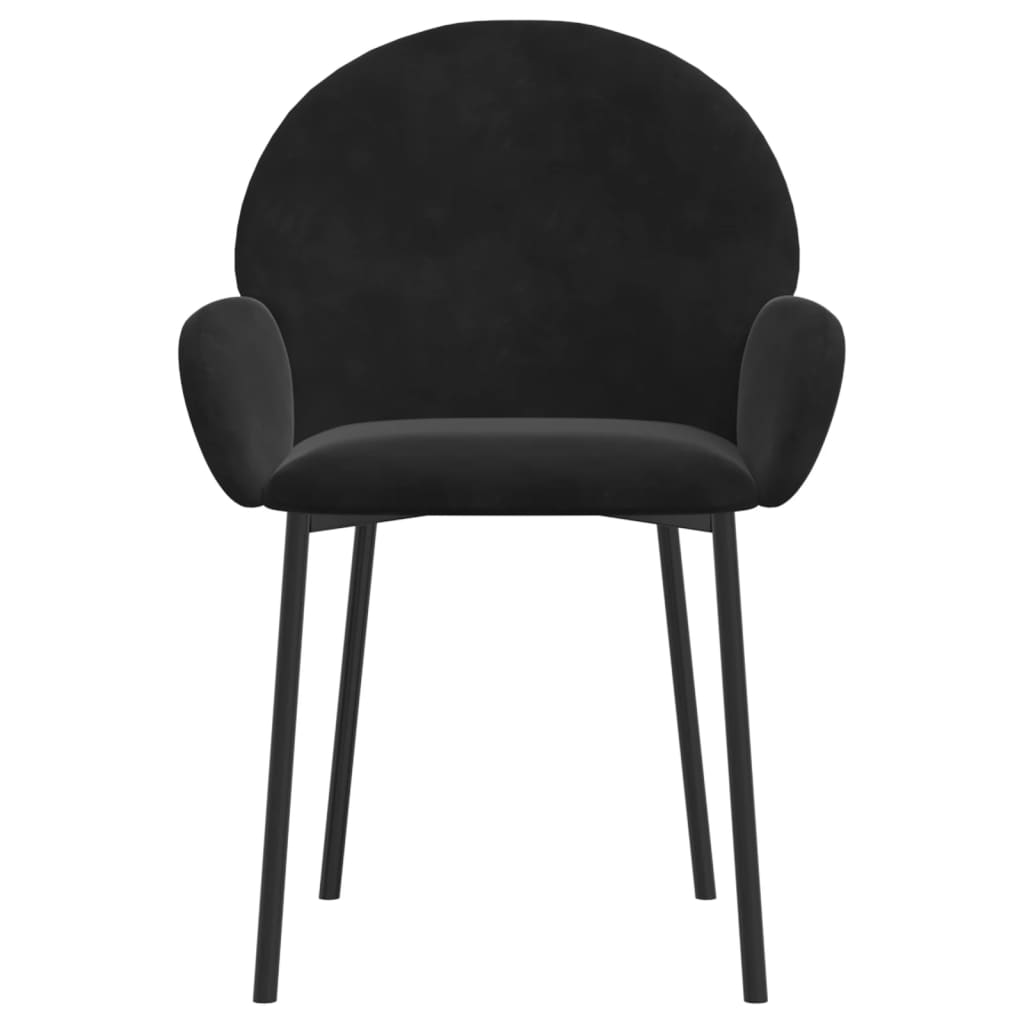vidaXL Eetkamerstoelen 2 st fluweel blauw