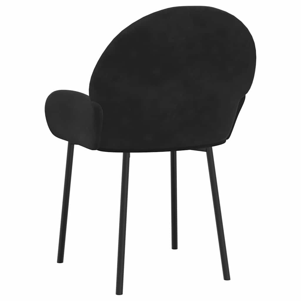 vidaXL Eetkamerstoelen 2 st fluweel blauw