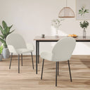 vidaXL Eetkamerstoelen 2 st fluweel blauw