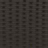 vidaXL Bankstel 5 st Zwart Poly Rattan en Staal