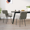 vidaXL Eetkamerstoelen 2 st fluweel blauw