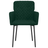 vidaXL Eetkamerstoelen 2 st fluweel blauw