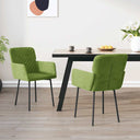 vidaXL Eetkamerstoelen 2 st fluweel blauw