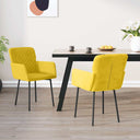 vidaXL Eetkamerstoelen 2 st fluweel blauw