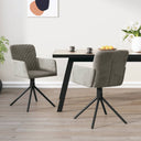 vidaXL Eetkamerstoelen draaibaar 2 st fluweel blauw