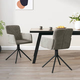 vidaXL Eetkamerstoelen draaibaar 2 st fluweel blauw