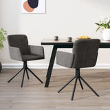 vidaXL Eetkamerstoelen draaibaar 2 st fluweel blauw