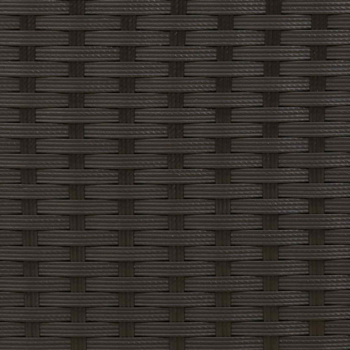 vidaXL Bankstel 5 st Zwart Poly Rattan en Staal
