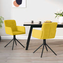 vidaXL Eetkamerstoelen draaibaar 2 st fluweel blauw
