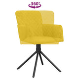vidaXL Eetkamerstoelen draaibaar 2 st fluweel blauw