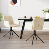 vidaXL Eetkamerstoelen draaibaar 2 st fluweel blauw
