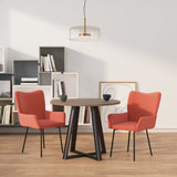 vidaXL Eetkamerstoelen 2 st fluweel donkergroen