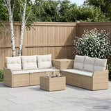 vidaXL Sofa Set 8 pcs Black Poly Rattan and Steel
