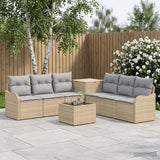 vidaXL Sofa Set 8 pcs Black Poly Rattan and Steel