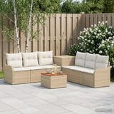 vidaXL Sofa Set 8 pcs Black Poly Rattan and Steel