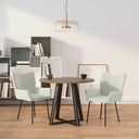 vidaXL Eetkamerstoelen 2 st fluweel donkergroen