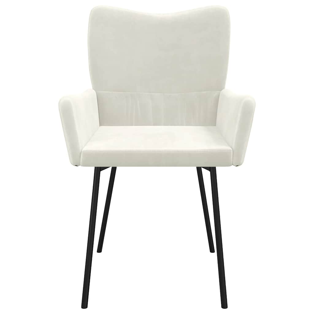 vidaXL Eetkamerstoelen 2 st fluweel donkergroen