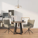 vidaXL Eetkamerstoelen draaibaar 2 st fluweel blauw