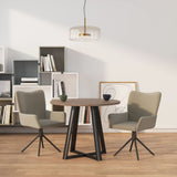 vidaXL Eetkamerstoelen draaibaar 2 st fluweel blauw