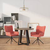 vidaXL Eetkamerstoelen draaibaar 2 st fluweel blauw