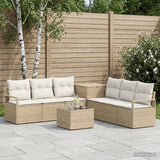 vidaXL Bankstel 8 st Zwart Poly Rattan en Staal