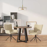 vidaXL Eetkamerstoelen draaibaar 2 st fluweel blauw